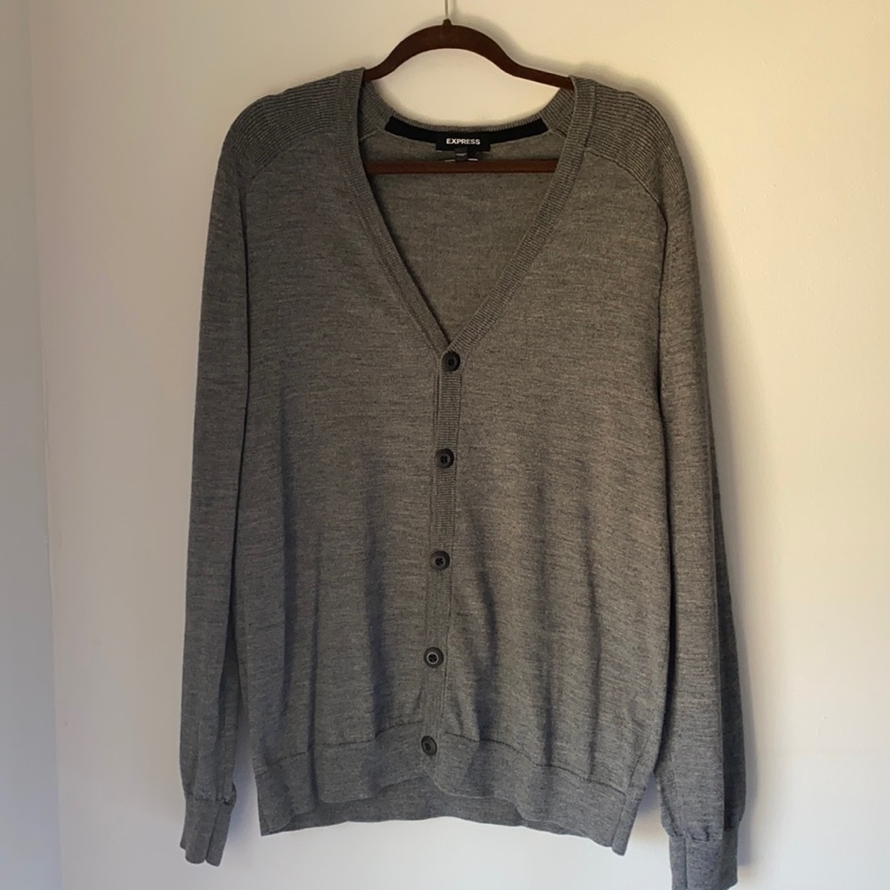 Express Merino Wool Blend Cardigan